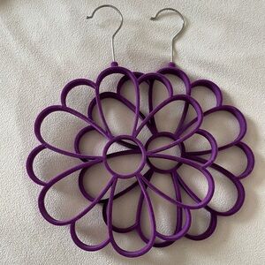 Flower Velvet Scarf Hanger, 2 pack